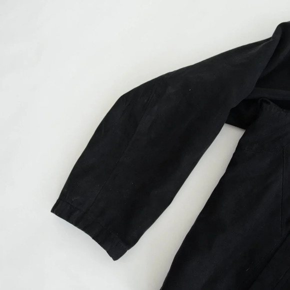 Vintage Towne Collection By London Fog Black Faux  Suede Zip Up Lined Jacket - Picture 7 of 8